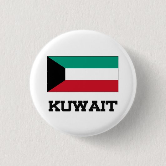Koeweit Flag Ronde Button 3,2 Cm (Voorkant)