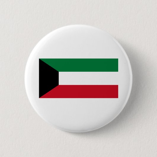 Koeweit Flag Ronde Button 5,7 Cm (Voorkant)
