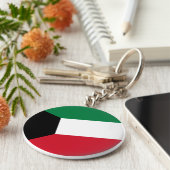 Koeweit Flag Sleutelhanger (Zijkant)