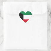 Koeweit Flag Splendid Patriotic Hart Sticker (Tas)