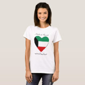 Koeweit Flag SweeLieverd T-Shirt (Voorkant volledig)