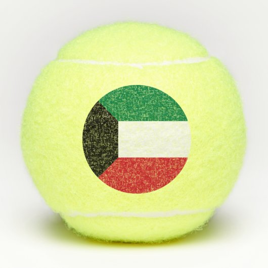 Koeweit Flag Tennisballen (Voorkant)
