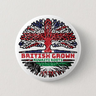 Koeweit Kuwaiti Uk Verenigd Koninkrijk - Britse bo Ronde Button 5,7 Cm