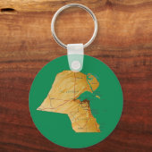 Koeweit Map Sleutelhanger (Voorkant)