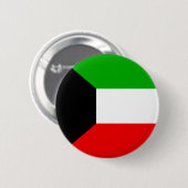 Koeweit Ronde Button 5,7 Cm (Voorkant /achterkant)