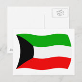 Koeweit Vlag Ansichtkaart Briefkaart (Voorkant / Achterkant)