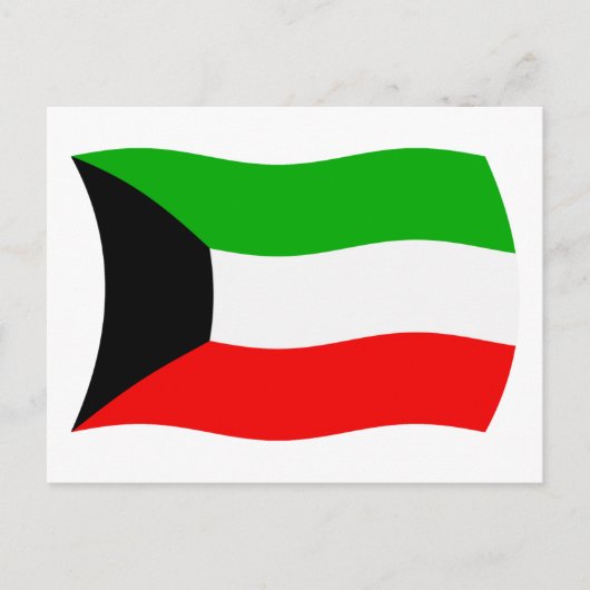Koeweit Vlag Ansichtkaart Briefkaart (Voorkant)