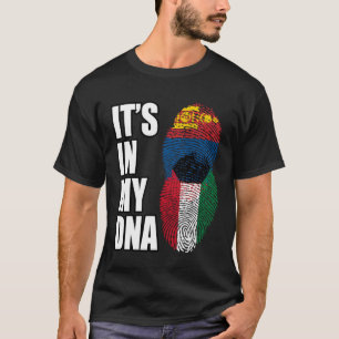 Koeweitse en Mongoolse mix DNA erfgoed vlag T-shirt