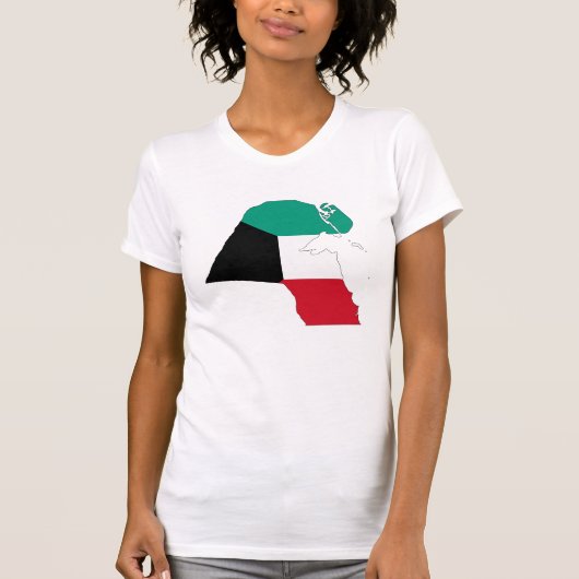 Koeweitse vlag - Kaart T-shirt (Voorkant)