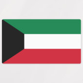 Koeweitse vlag labels (Design 1)