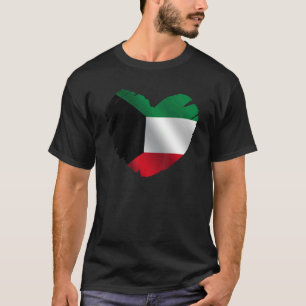 Koeweitse vlag op vorm van hart Koeweit Koeweit T-shirt