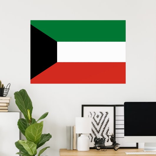 Koeweitse vlag poster (Thuiskantoor)