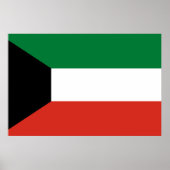 Koeweitse vlag poster (Voorkant)
