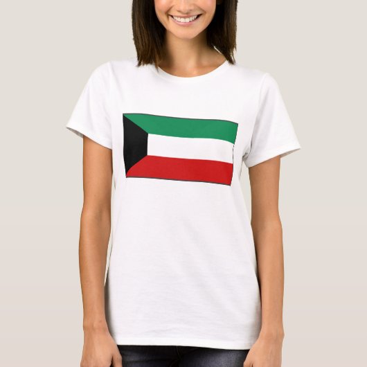 Koeweitse vlag x kaart T-Shirt (Voorkant)