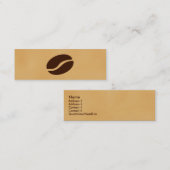 Koffee Bean Mini Visitekaartje (Voorkant / Achterkant)