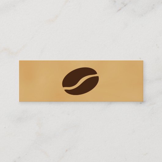 Koffee Bean Mini Visitekaartje (Voorkant)