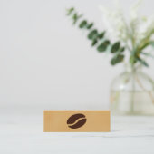 Koffee Bean Mini Visitekaartje (Staand voorkant)