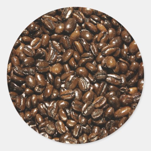 Koffee Bean Ronde Sticker (Voorkant)