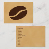 Koffee Bean Visitekaartje (Voorkant / Achterkant)