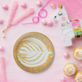 Koffee Froth Leaf Papieren Bordje (Feest)