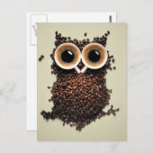 Koffee Owl Briefkaart (Voorkant / Achterkant)
