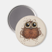 Koffee Owl magneten (Voorkant / Achterkant)