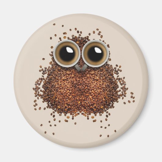 Koffee Owl magneten (Voorkant)