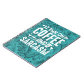 Koffee Sarcasm Topographic Map Blue Notitieboek (Linkerzijde)