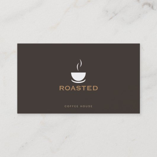 Koffee Shop Brown Visitekaartje (Voorkant)
