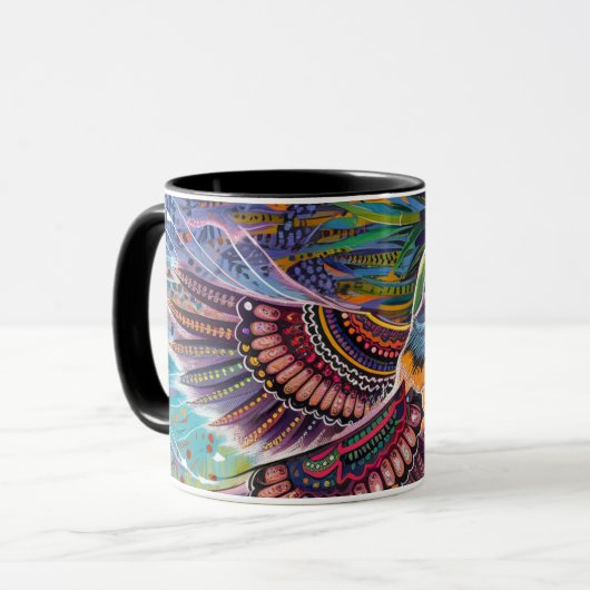 koffer mug bird mok (Voorkant links)