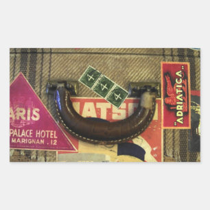 koffer rechthoekige sticker