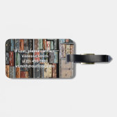 koffer Reizen Wanderlust Foto Stijlvol Bagagelabel (Achterkant horizontaal)