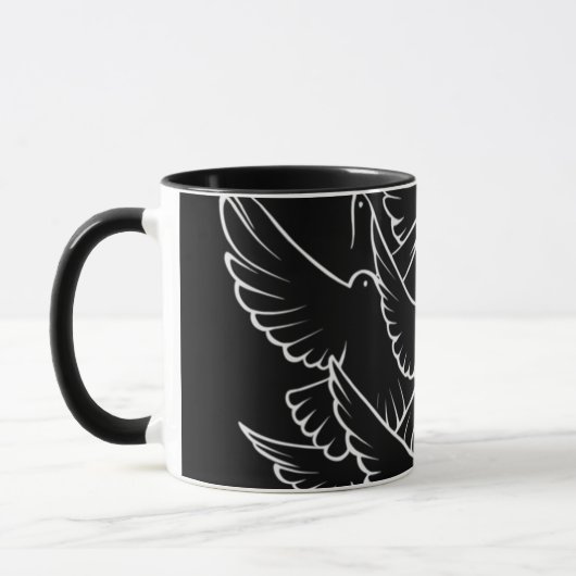 kofferbak mug white pigees mok (Links)