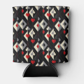 Koffers van speelkaarten in poker. blikjeskoeler (Voorkant)