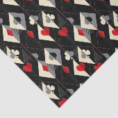 Koffers van speelkaarten in poker. tissuepapier (Detail)