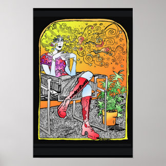 Koffie 11 x 16 inch op de beker poster