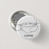 Koffie 2.0 ronde button 3,2 cm (Voorkant /achterkant)
