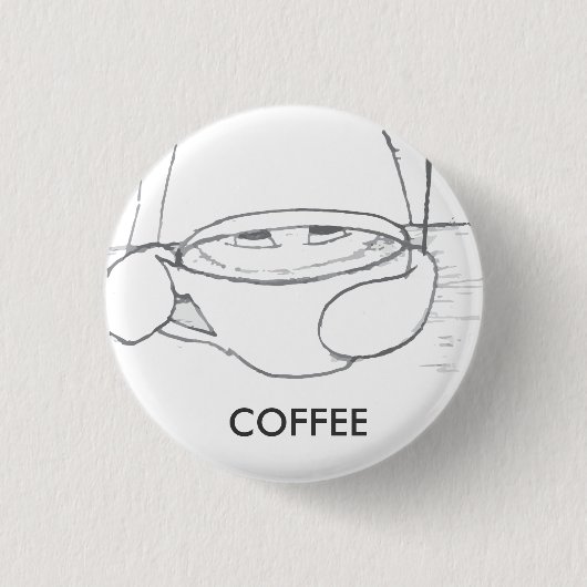 Koffie 2.0 ronde button 3,2 cm (Voorkant)