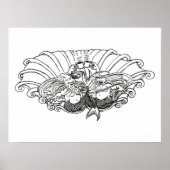 koffie aan de kust poster (Voorkant)