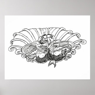 koffie aan de kust poster