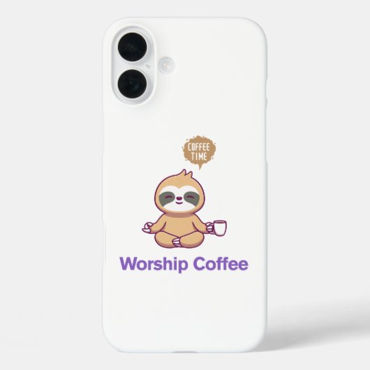 Koffie aanbidden - iPhone 16 Plus Case-Mate iPhone Case (Achterkant)