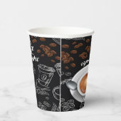 Koffie - Aangepaste papierbekertjes Papieren Bekers (Rechts)