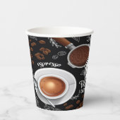 Koffie - Aangepaste papierbekertjes Papieren Bekers (Voorkant)