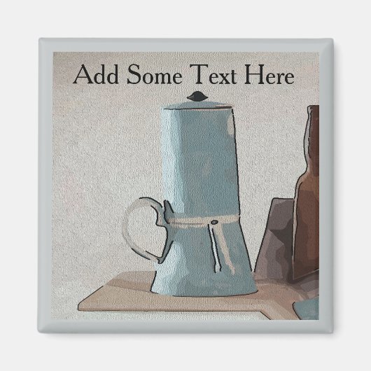 Koffie Abstract stille-levensmagneet Magneet (Voorkant)