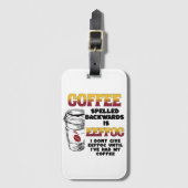 Koffie Achterkant Bagagelabel (Voorkant (verticaal))