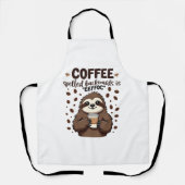 Koffie achterstevoren gespeld is eeffoC cafeïne lu Schort (Voorkant)