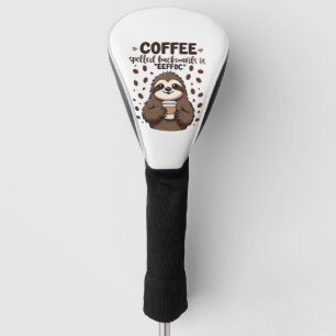 Koffie achterstevoren gespeld is effoC Cafeïne Lui Golfheadcover