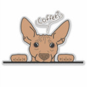 Koffie? AHT VinylSticker Sticker (Voorkant)