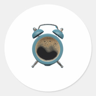 Koffie alarm Logo Ronde Sticker