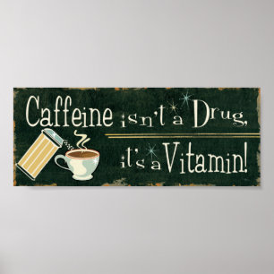 Koffie als vitamine 2 poster